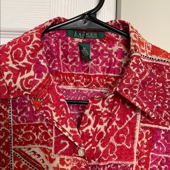 Patterned Ralph Lauren Button Down - Picture 4 of 5